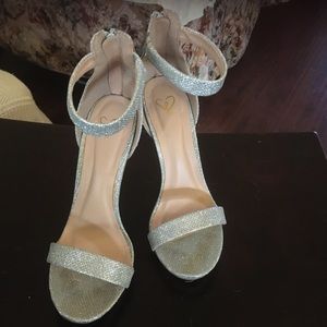 Elegant Silver Women's Heels